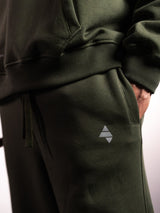 Forest Green AFLETE New Era joggers 003, hip logo close up