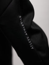 Black AFLETE Tech Series tracksuit 005, joggers fabric detail